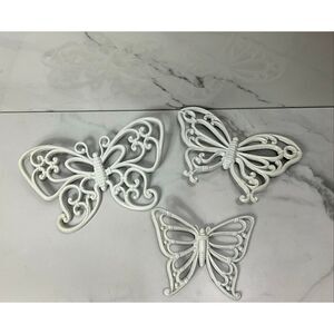 VINTAGE SYROCO Butterflies Set of 3